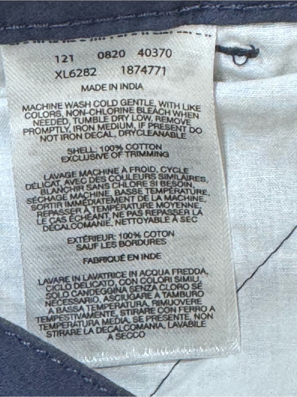 Columbia Blue Everyday Casual Chino Shorts Button/Zipper Closure Size 14 *Flaw* - Picture 10 of 12